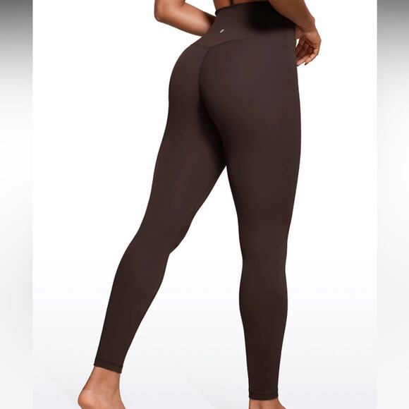 CRZ Yoga Hot Fudge Brown Butter Luxe Leggings 23” - Picture 4 of 8
